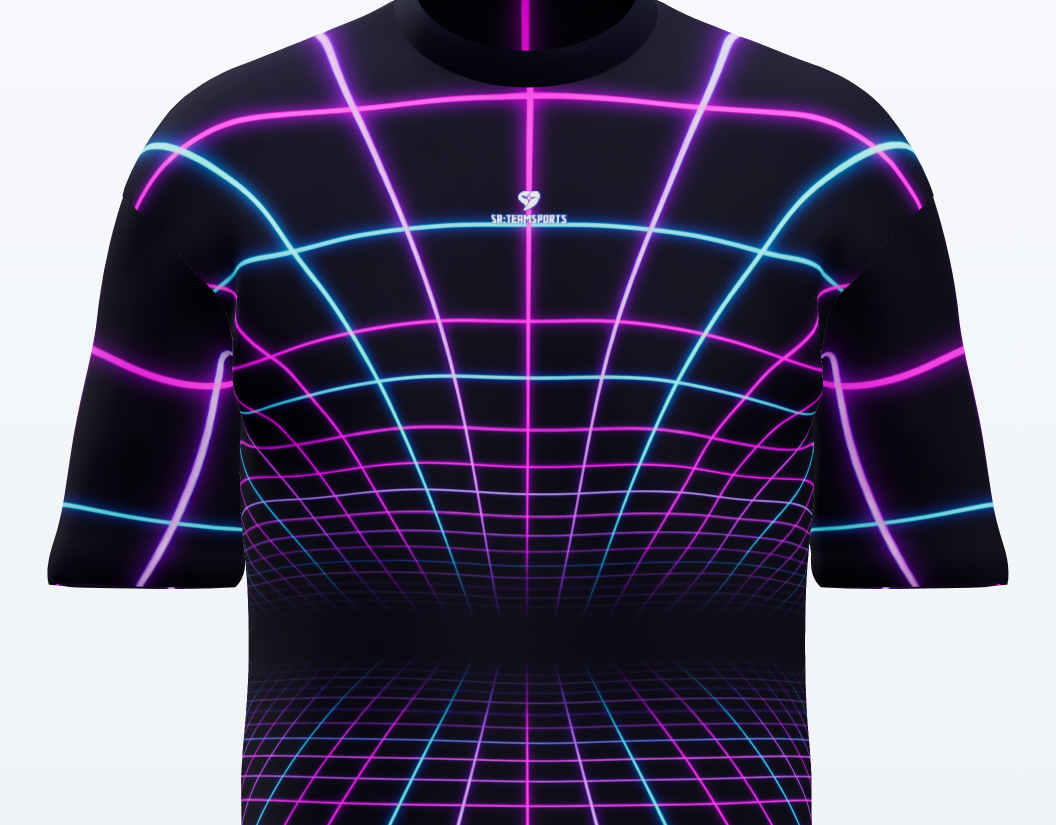 Esports Trikot Synthwave-Raster – individuell bedrucken