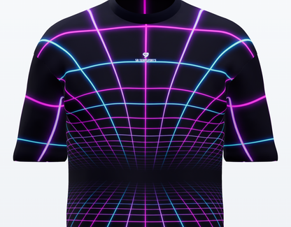 Esports Trikot Synthwave-Raster – individuell bedrucken
