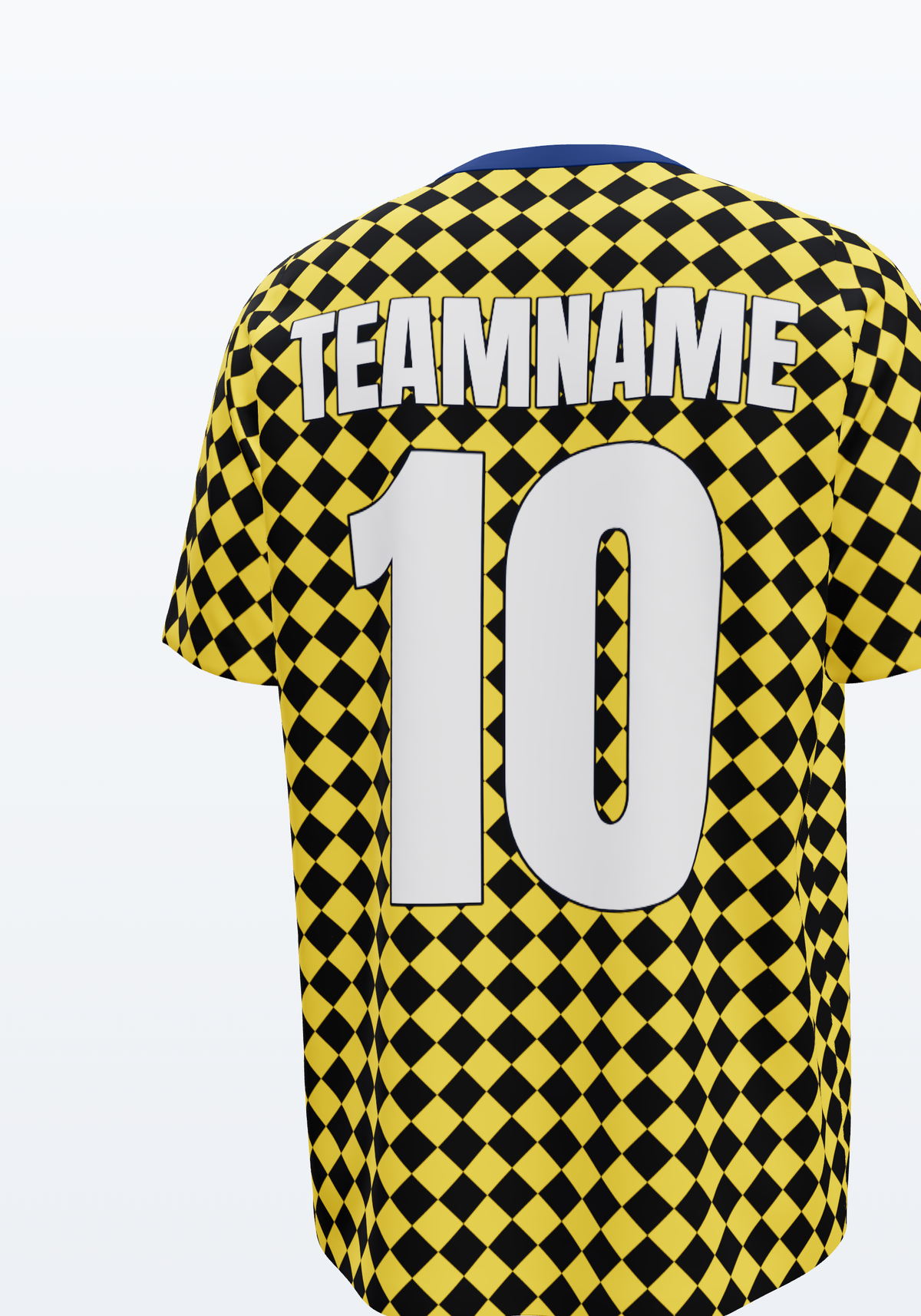 Fußballtrikot Rauten Schwarz/Gelb – individuell bedrucken